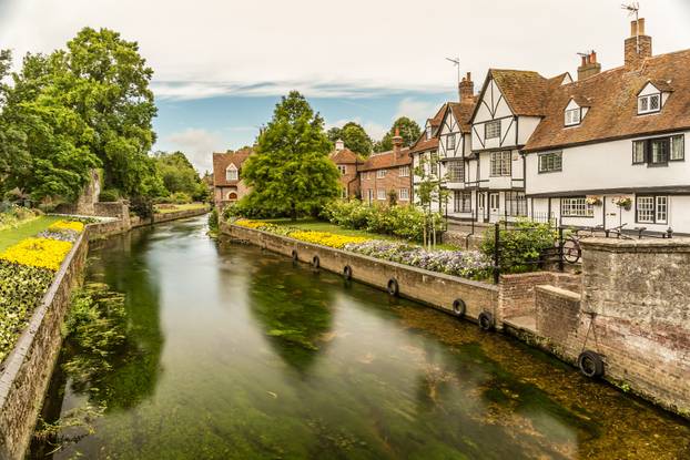 Canterbury view in summer, Kent