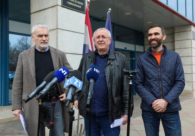Zagreb: Tri obrazovna sindikata odr&zcaron;ala su konferenciju za medije