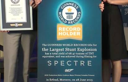 'Spectre' ruši rekorde: Snimili su najveću scenu eksplozije
