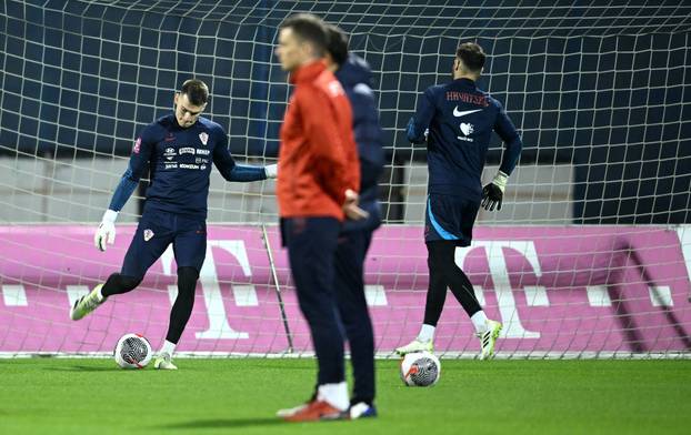 Zagreb: Trening nogometne reprezentacije prije utakmice protiv Latvije