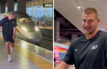 VIDEO 'Trči kao da je Mr. Bean': Jokić preletio pola svijeta pa se utrkivao protiv 'vlaka-metka'