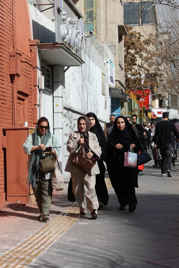 Aftermath of strike in Tehran