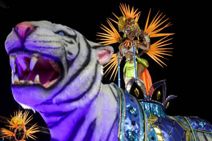 Carnival magic descends on Rio as the second night of elite samba schools lights up the Sambadrome, in Rio de Janeiro