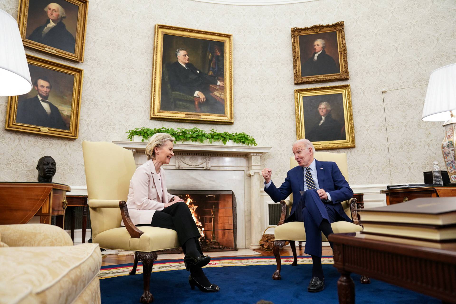 President Biden meets with President of the European Commission Ursula von der Leyen in Washington