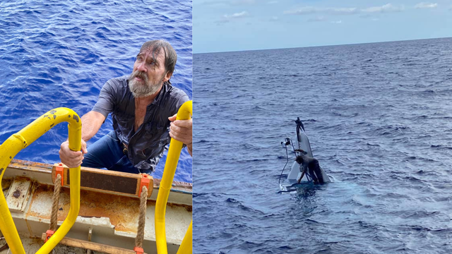 Mornara pronašli nasukanog na pramcu broda usred oceana