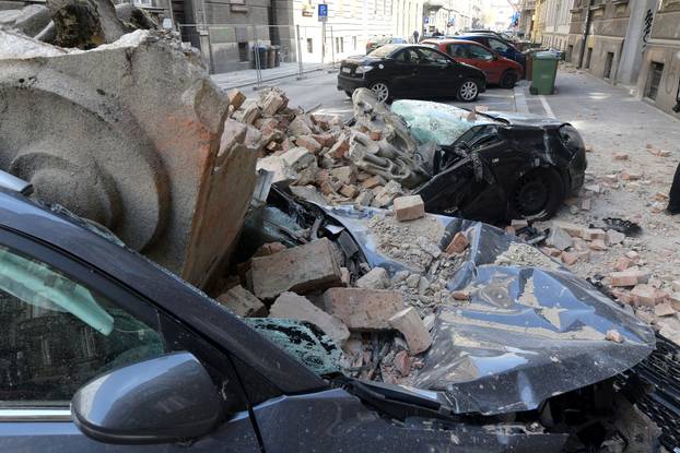 Oštećenja u centru Zagreba nakon potresa