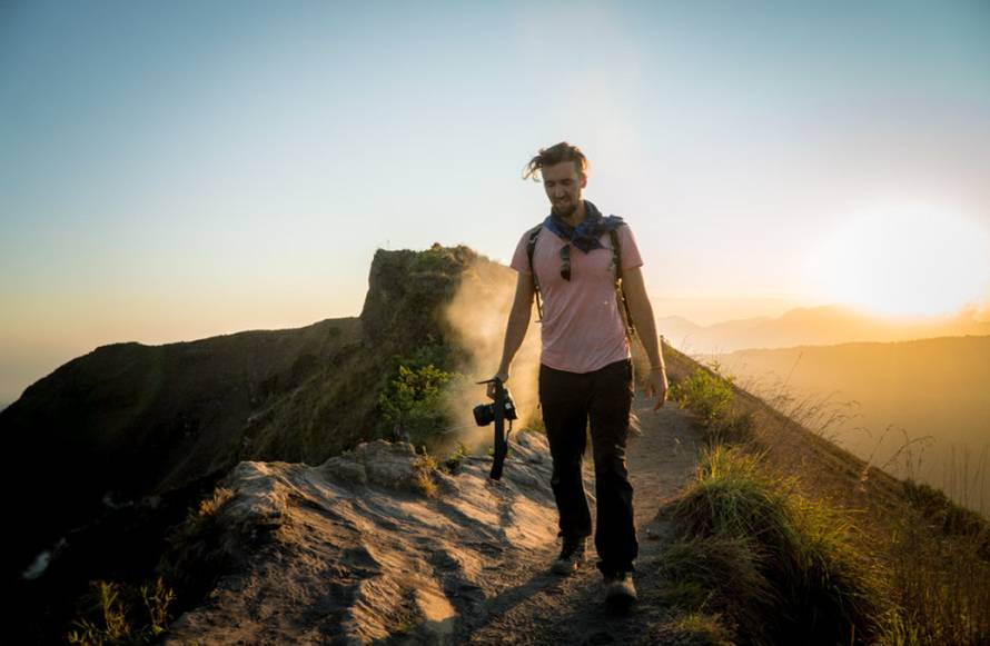 Sami samcati smo kampirali na vrhu vulkana usred Balija...