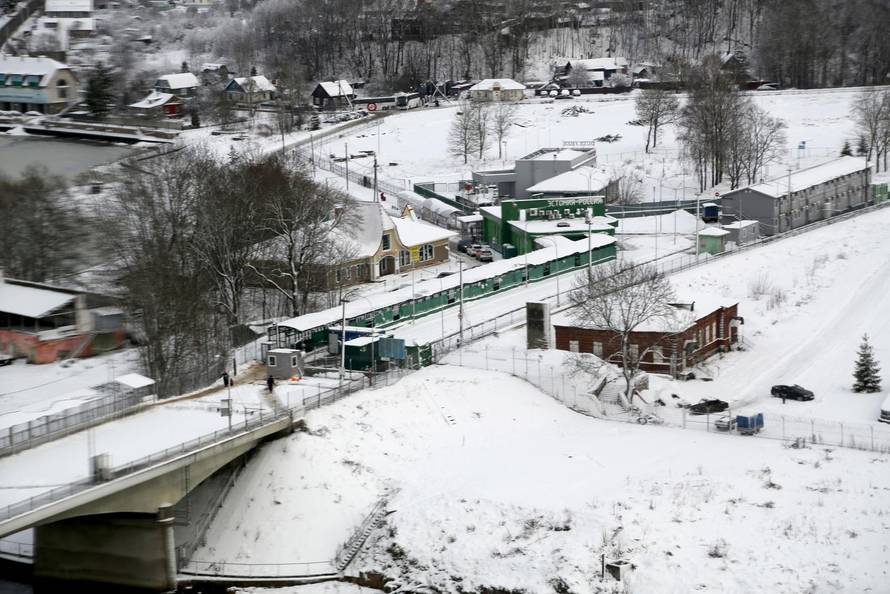 Estonian border with Russia