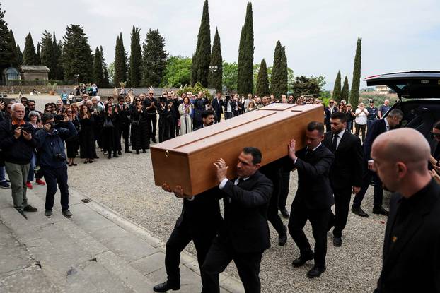 Funeral ceremony of Italian designer Roberto Cavalli, in Florence