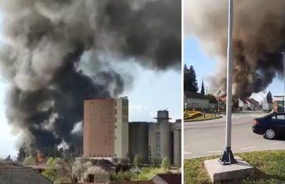 VIDEO Buktinja u Valpovu: 40 vatrogasaca bori se s požarom