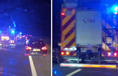 VIDEO Sudar tri vozila na A1 kod Jastrebarskog, napravila se kolona od četiri kilometra