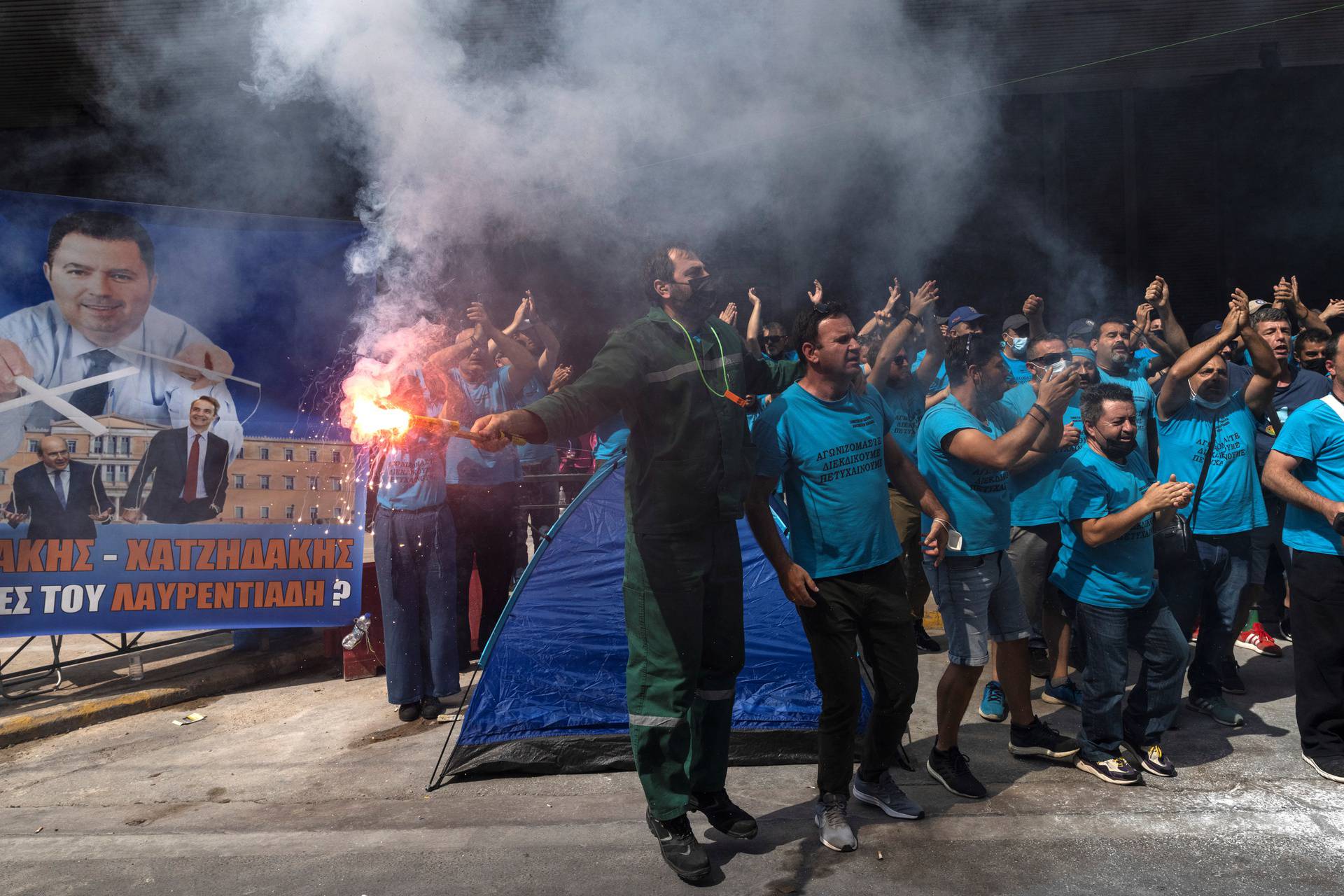 24-hour strike against a planned labour bill in Athens