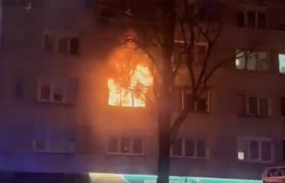 VIDEO Gorio stan u Zagrebu: Susjedi uspjeli spasiti vlasnika