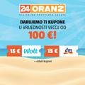 Aktiviraj Oranž za samo 12 € i uzmi preko 100 € kupona među kojima su Wolt i dm!