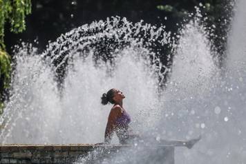 Fountains in Battersea Park