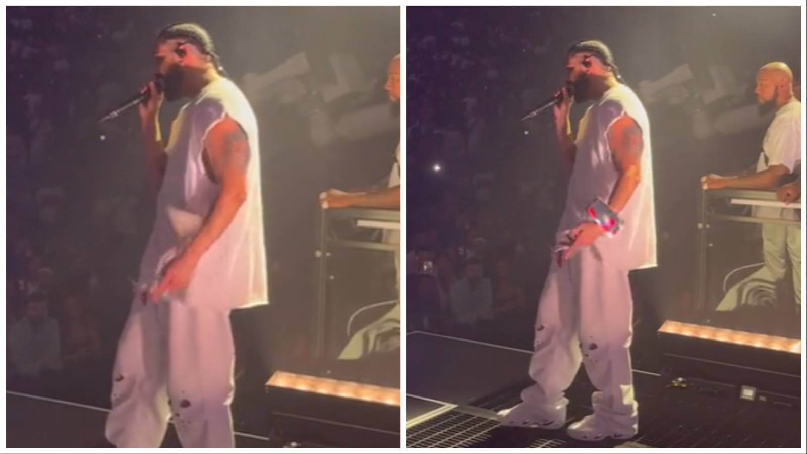 Još jedna žrtva bizarnog trenda: Drakea pogodili mobitelom na koncertu, on ostao zbunjen...