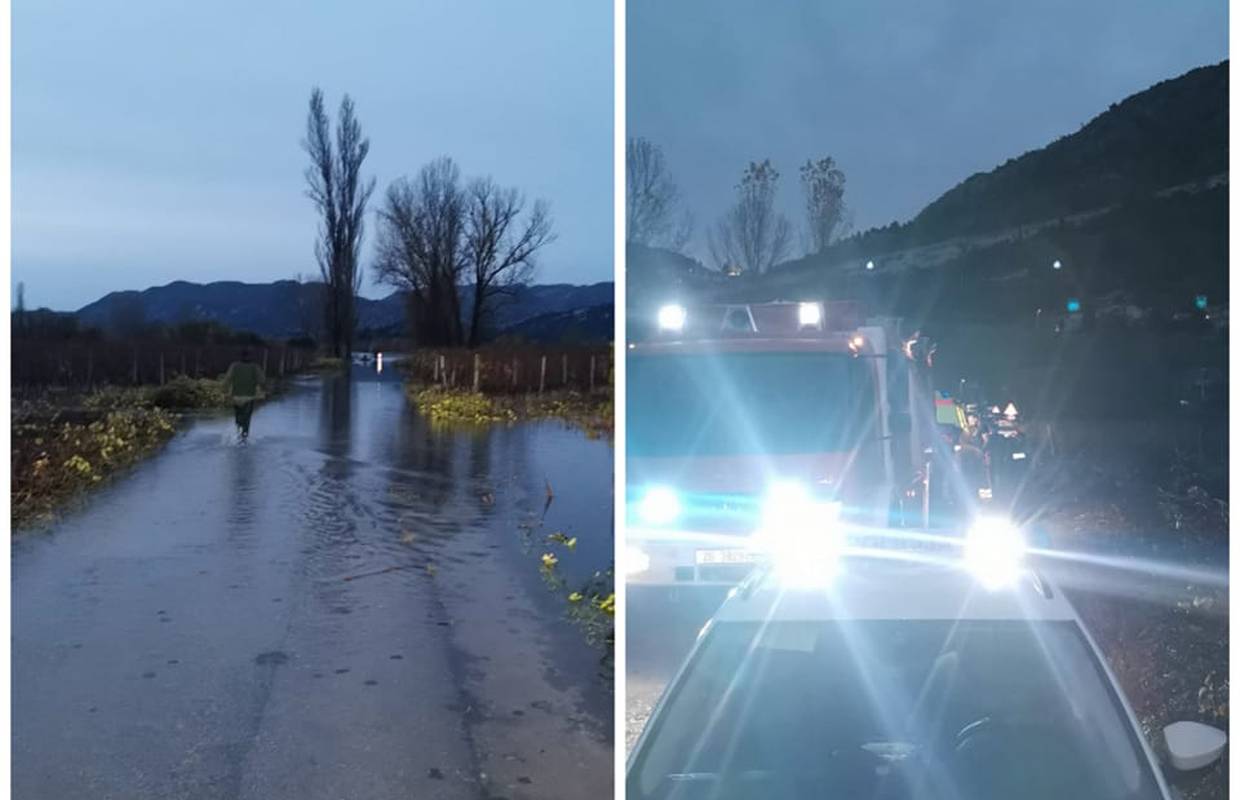FOTO Potonuo joj automobil, strana vozačica nije znala gdje je: Našli je vrgorački vatrogasci