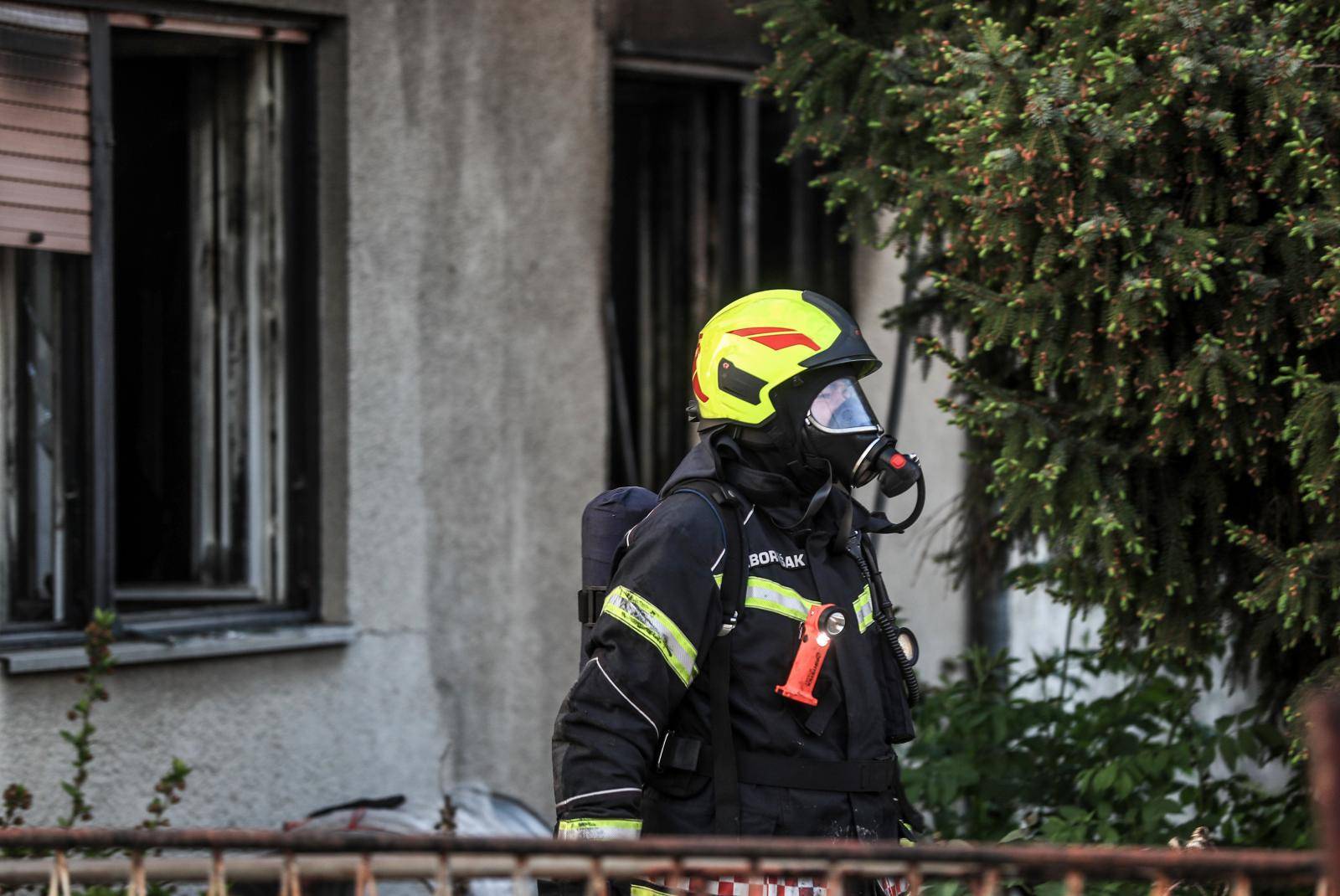 Zagreb: PoÅ¾ar obiteljske kuÄe u ulici Franje Malnara