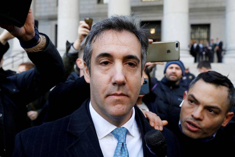 FILE PHOTO: U.S. President Donald Trump's former lawyer Michael Cohen exits Federal Court after entering a guilty plea in Manhattan, New York City