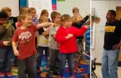 Djeca učila znakovni jezik da domaru čestitaju rođendan