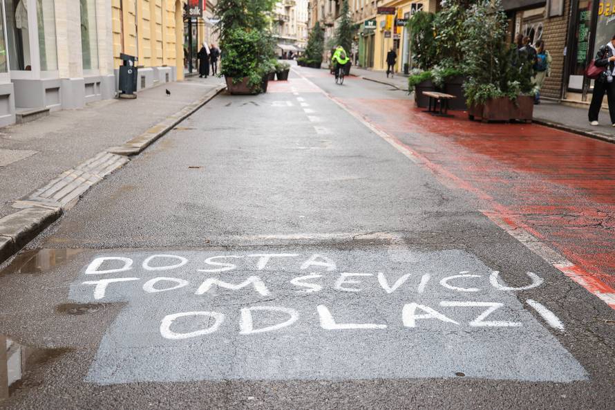 Osvanuo novi grafit protiv Tomaševića u centru Zagreba, autor mu krivo napisao prezime