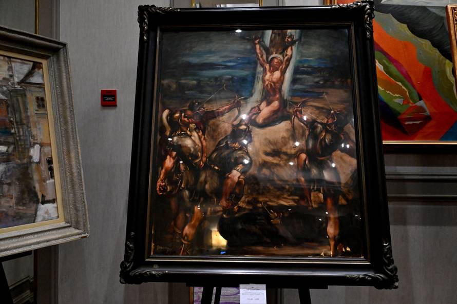 Zagreb: U Hotelu Sheraton izložena su razna umjetnička djela uoči Zimske aukcije aukcijske kuće Artmark Croatia