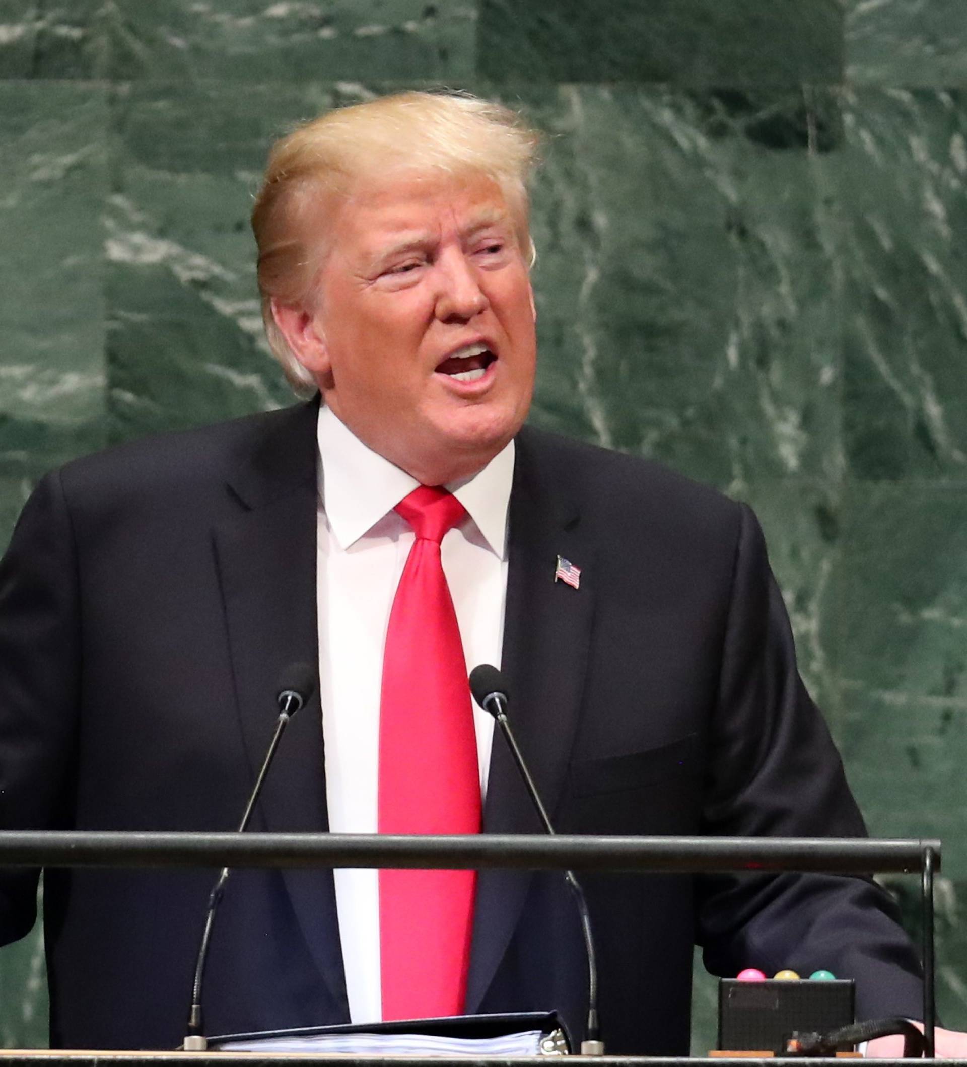 U.S. President Trump addresses the United Nations General Assembly in New York
