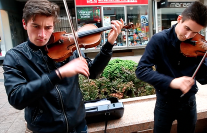 Dva Zagrepčana na violinama: Rasturili poznati svjetski hit