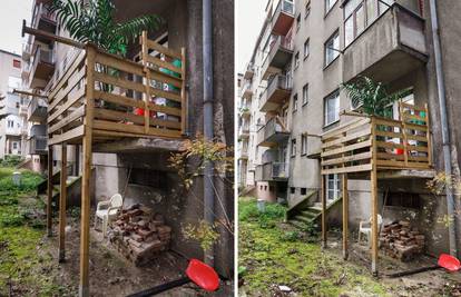 Vlasnica drvenog balkona iz Zagreba: Ako dođe inspekcija, pričat ću; Susjedi: Kao u crtiću