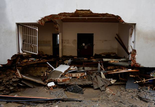 Aftermath of flooding in Czech Republic