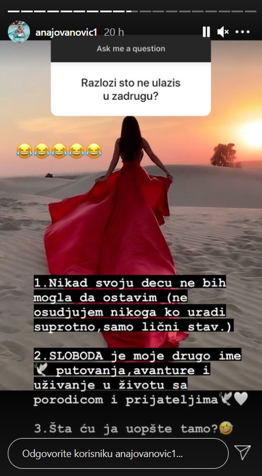 Tošićeva ljubavnica: 'Ne sramim se ničega i ne vodim lažni život'