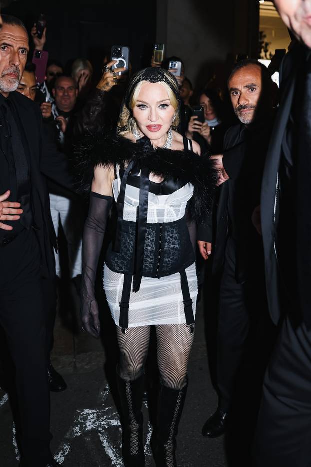 Milan, Madonna at the Dolce & Gabbana Fashion Show Party - Celebrity Sightings During Milan Women's Fashion Week: Spring/Summer 2025