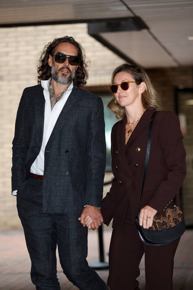 British actor and comedian Russell Brand due to stand trial on rape and sexual assault charges, in London