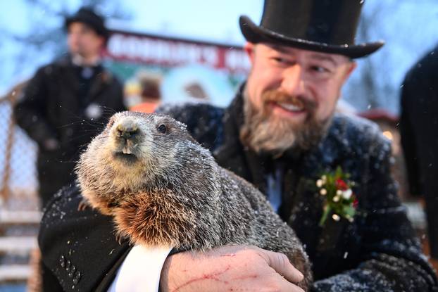 135th Groundhog Day at Gobblers Knob in Punxsutawney, Pennsylvania