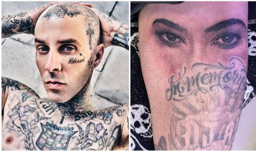 Travis Barker u znak ljubavi prema supruzi Kourtney na bedro istetovirao njezine oči...