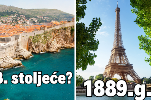 Koje godine je izgra&dstrok;eno ovih 7/7 poznatih znamenitosti?