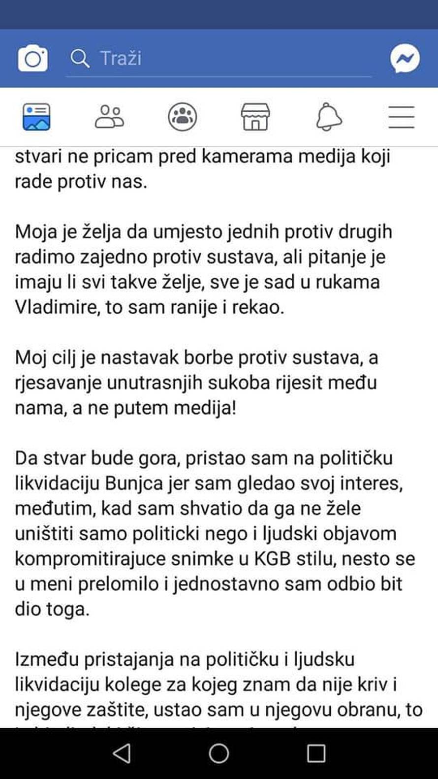 'Nije postojao dogovor, bilo je onako kako kažu Sinčić-Palfi'