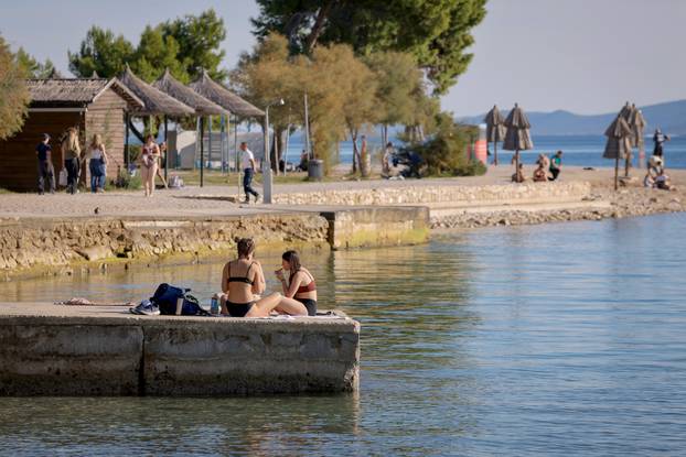 Zadar: Sunčanje i kupanje ugodno je i u listopadu