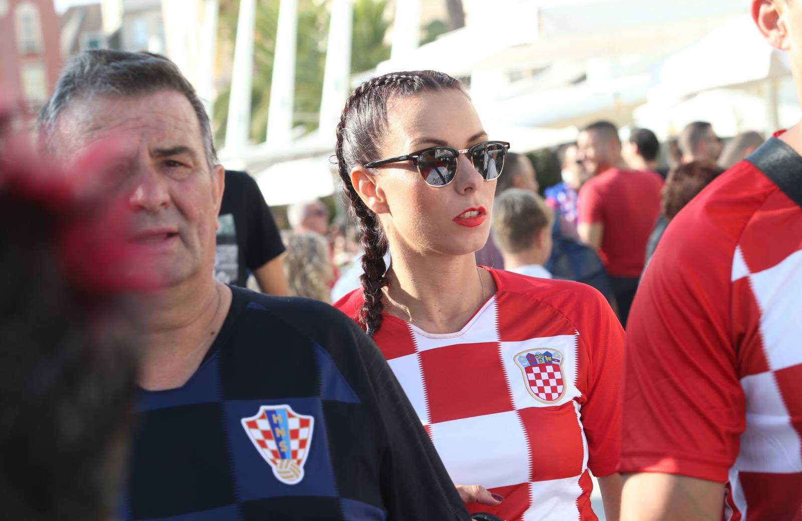 Split: Atmosfera u gradu uoÄi utakmice Hrvatska - MaÄarska