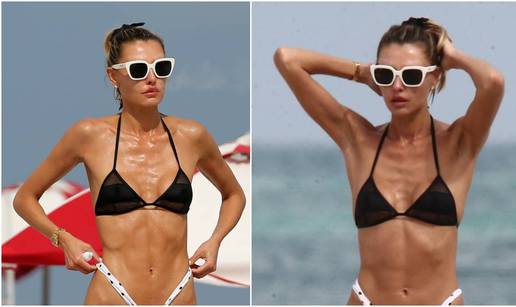 Je li ovo najmanji bikini ikada? Manekenka zabrinula fanove ispijenom figurom na plaži