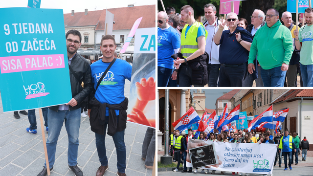 FOTO U Osijeku se četvrti put Hodalo za život: Ne želimo da se ikome nasilno zaustavlja srce