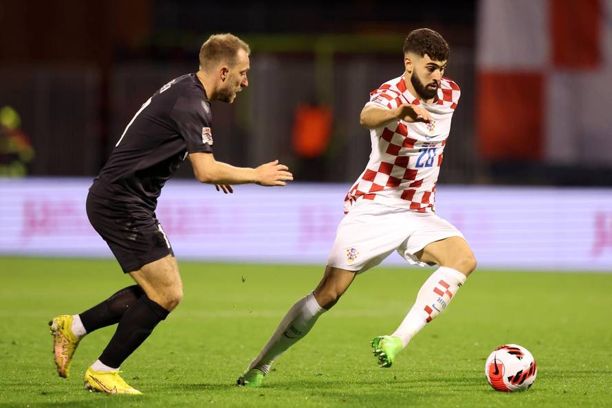 Susret Hrvatske i Danske u 5. kolu Lige nacija