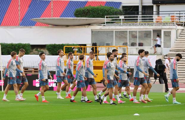 Split: Trening hrvatske nogometne reprezentacije uoči sutrašnje utakmice protiv Španjolske