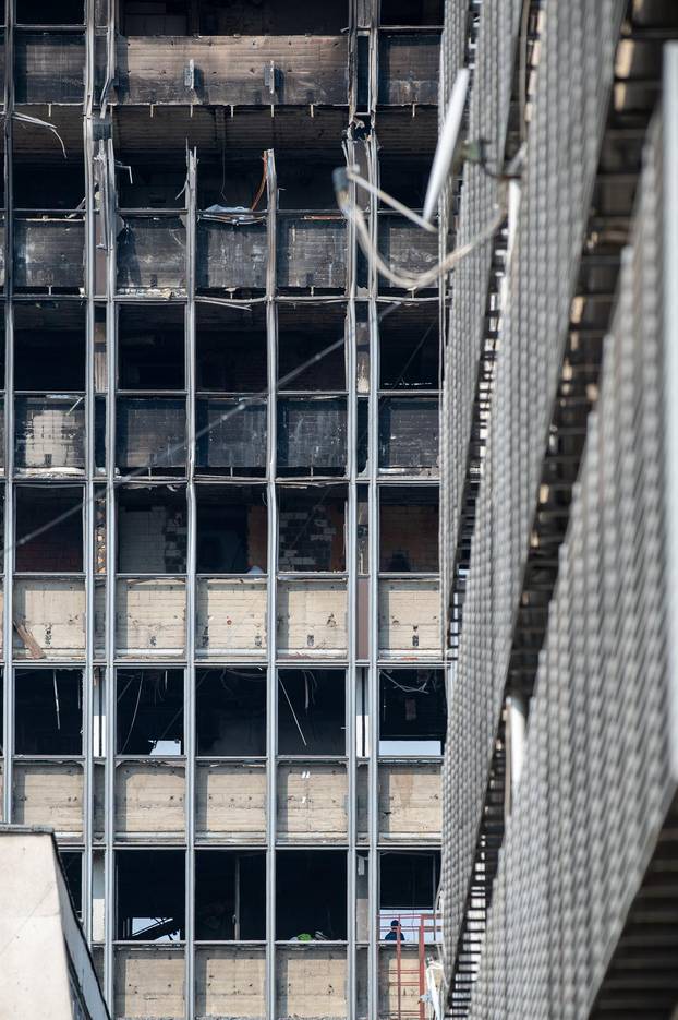 Zagreb: Nastavljeni radovi rušenja Vjesnika u Zagrebu