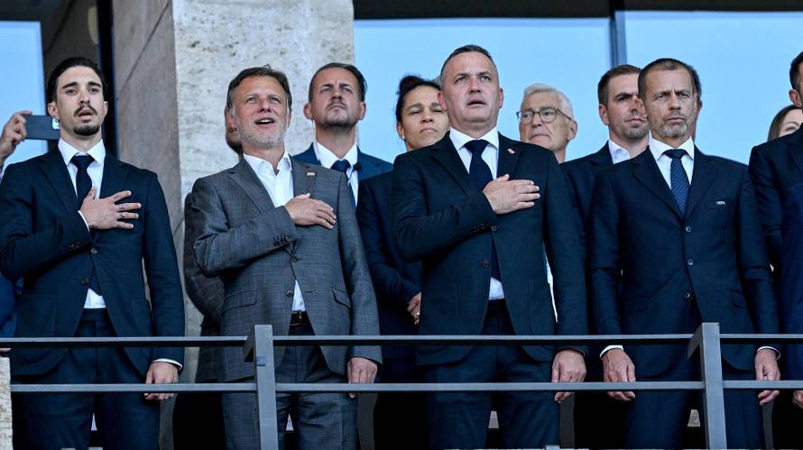 Berlin: Svečana loža Olimpijskog stadiona tijekom susreta između Španjolske i Hrvatske