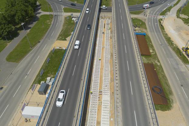 Zagreb: Radovi u Sarajevskoj snimljeni iz zraka