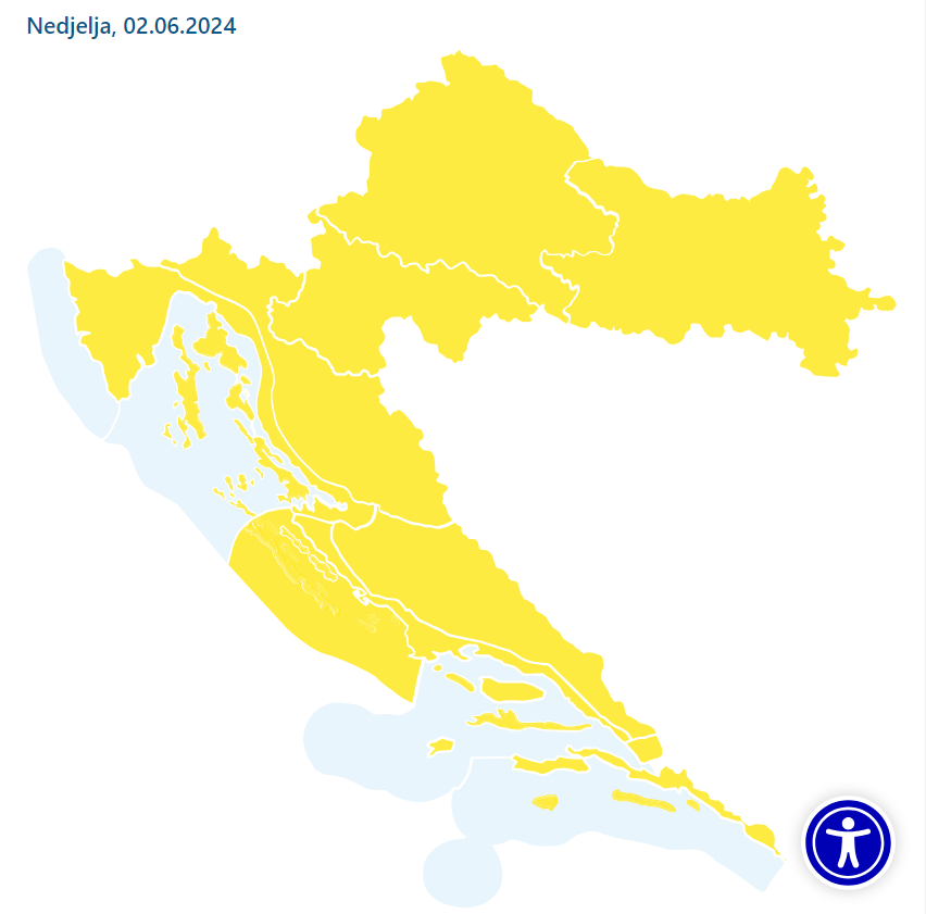 Upalili su žuti alarm za cijelu Hrvatsku: Stiže nam još kiše...