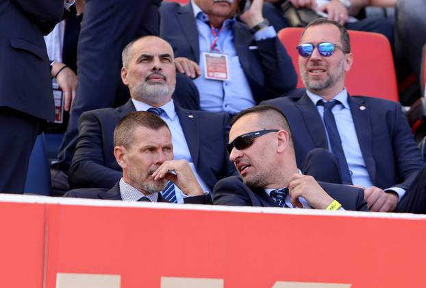 Split: Poznati na tribinamaa tijekom utakmice Hajduka i Dinama 