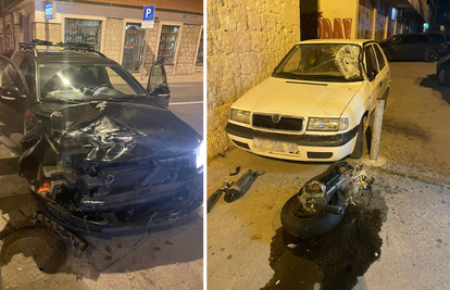 Sudarili se auto i motor u noći, vozači su teško ozlijeđeni: Policija traži svjedoke nesreće