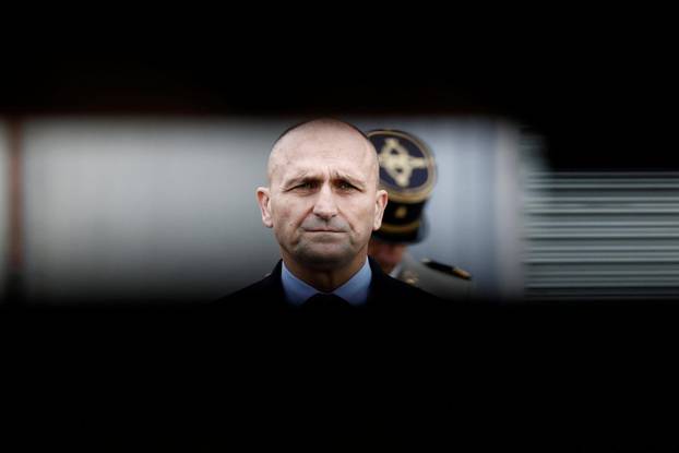 French Defence Minister Vautrin and Croatia's Defence Minister Anusic visit the French-German military defence system supplier KNDS in Versailles